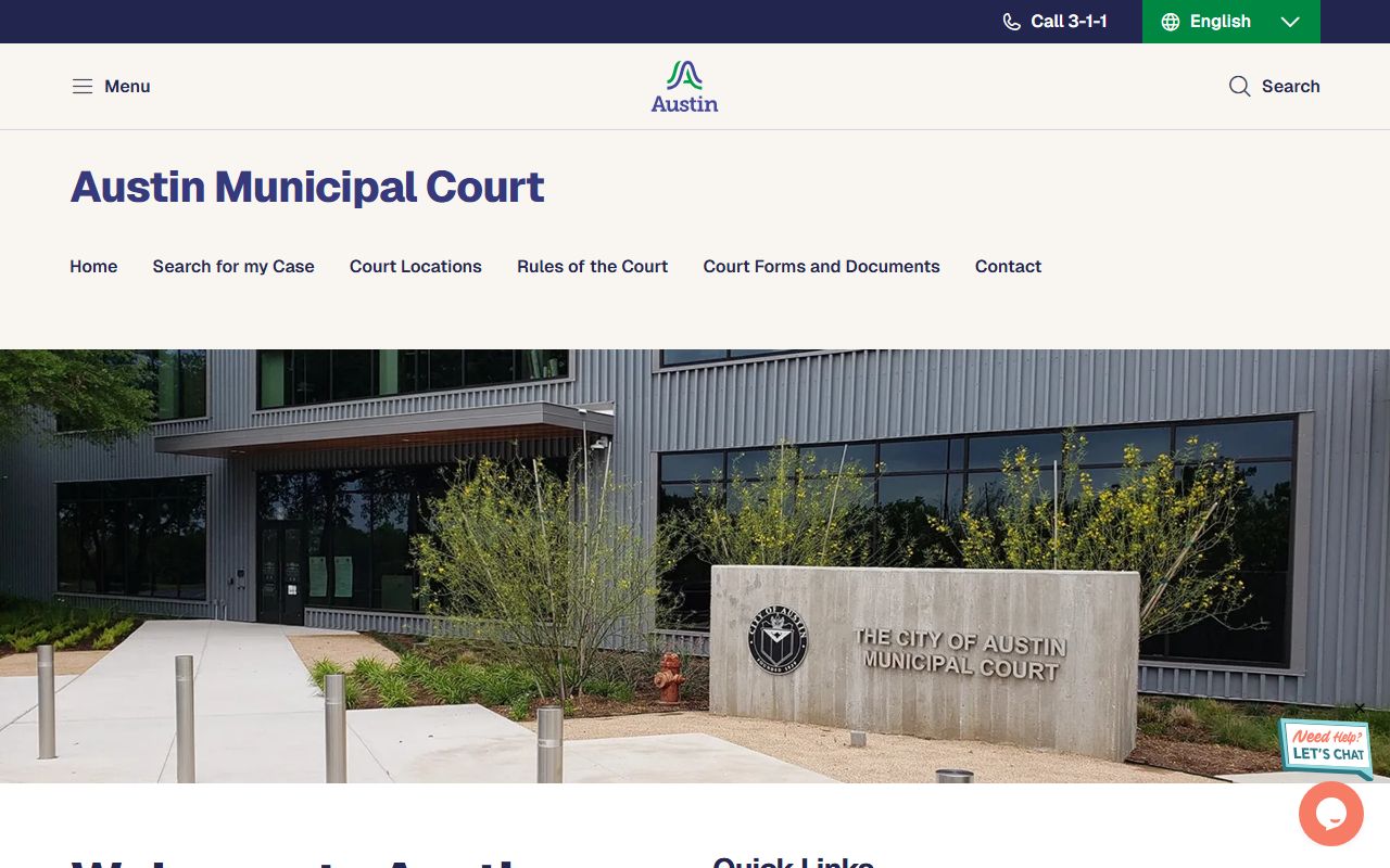 Austin Municipal Court records and services