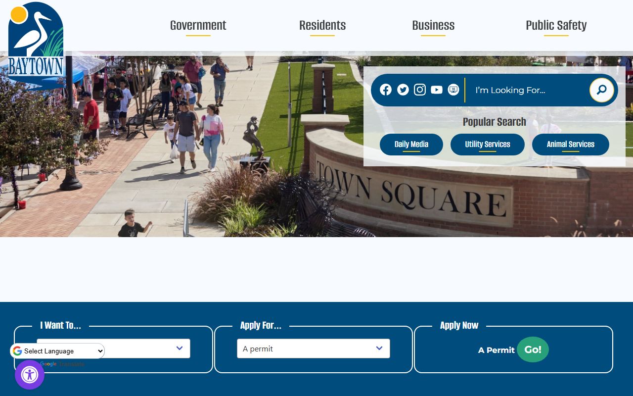 Baytown Texas city portal - Baytown property records