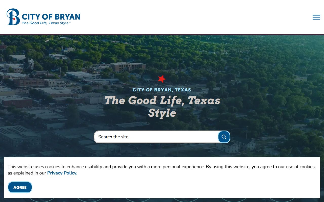 Bryan Texas city portal - Bryan property records