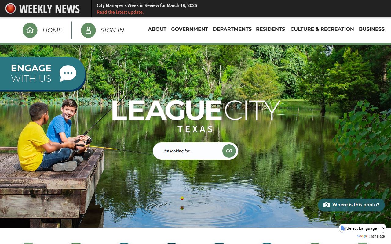 League City Texas city portal for property records