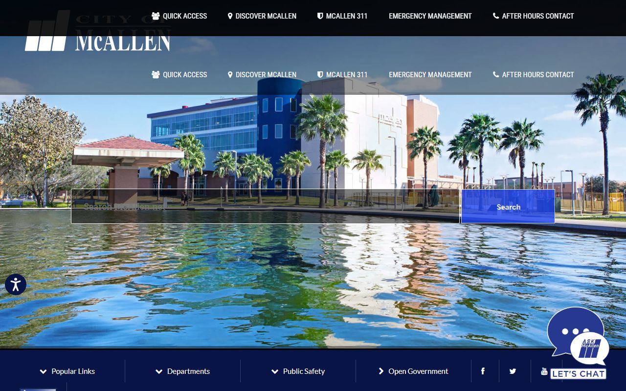 McAllen city portal for property and development records