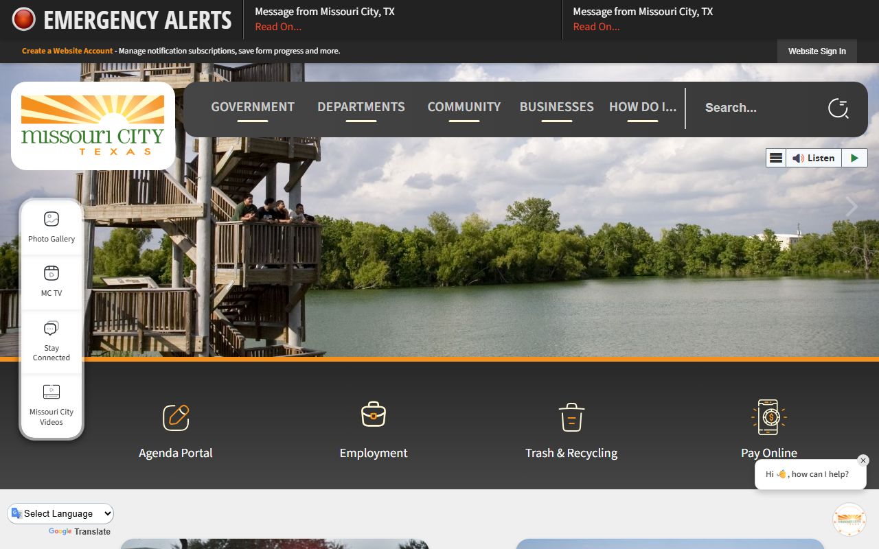 Missouri City Texas city portal - Missouri City property records