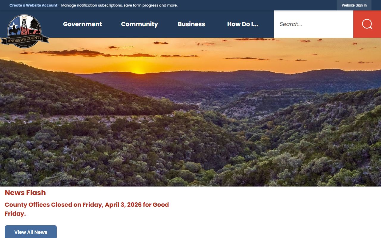 andrews county clerk property records search