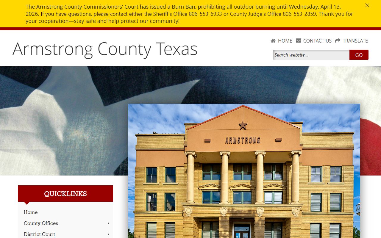 armstrong county clerk official website property records