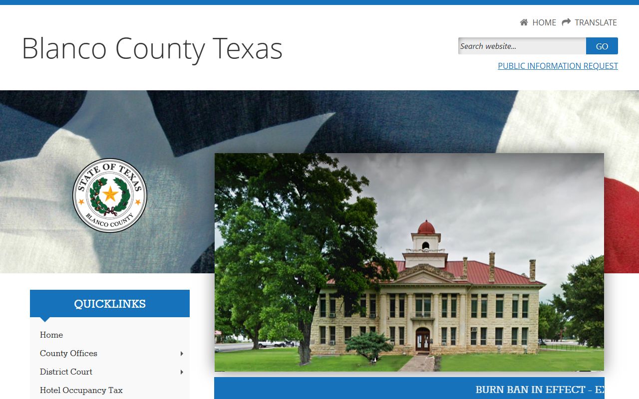 blanco county clerk property records Texas