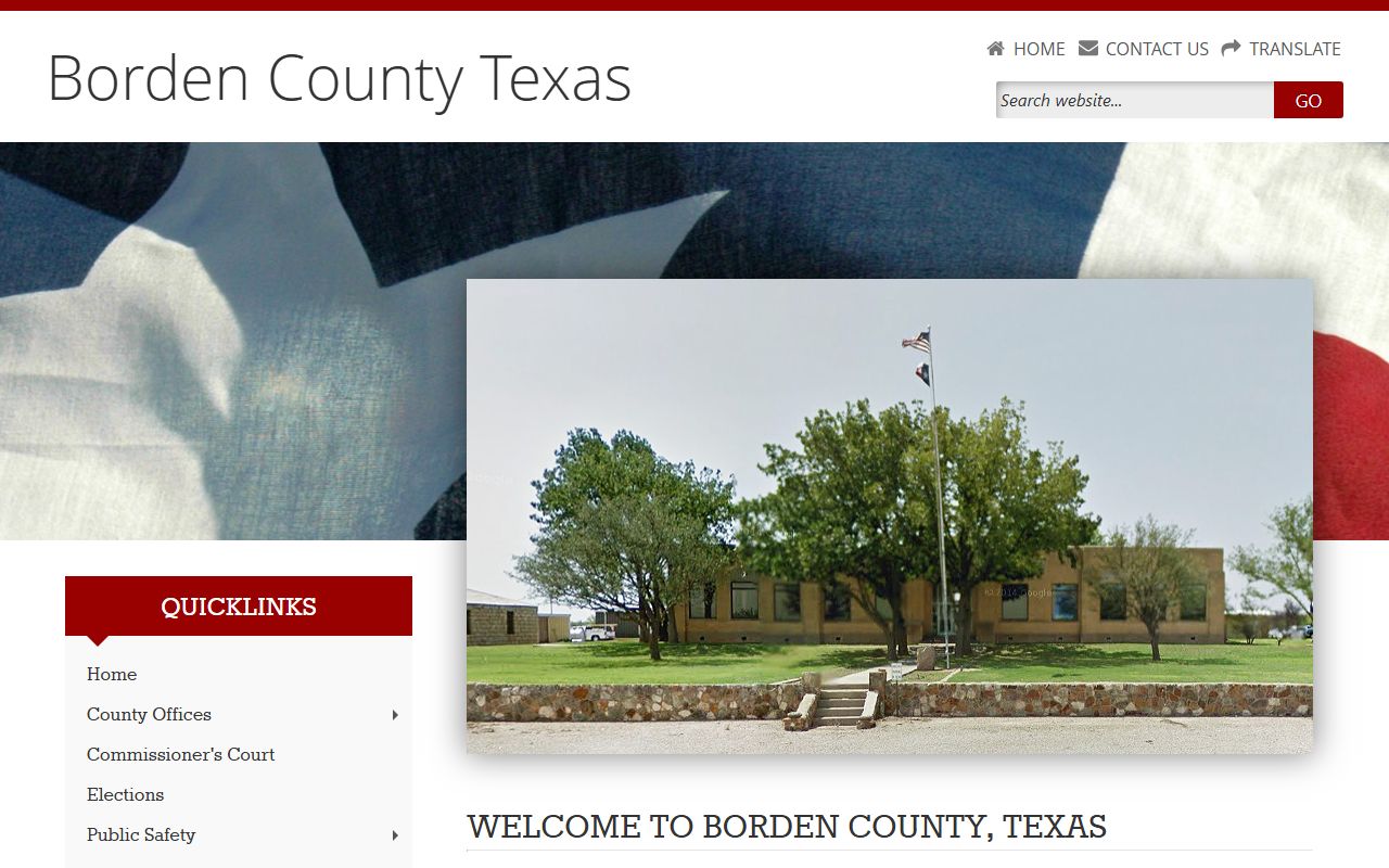 borden county clerk property records Texas