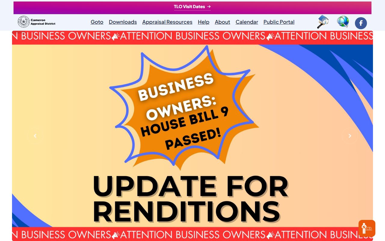 Cameron County Appraisal District property records search