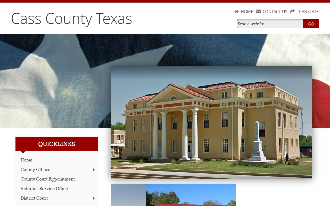 Cass County Clerk property records portal Linden Texas