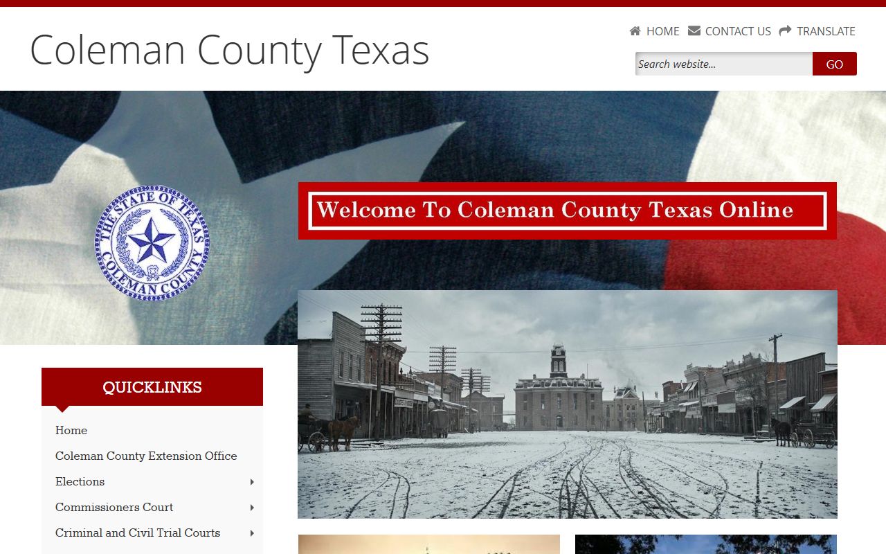 Coleman County Clerk property records Texas