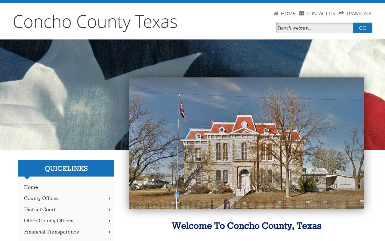 Concho County Clerk property records Texas