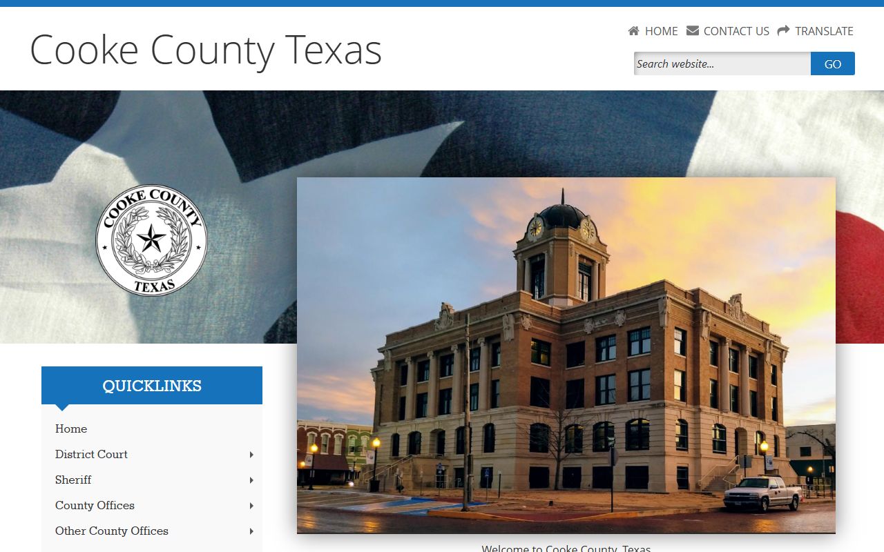 Cooke County Clerk property records Texas
