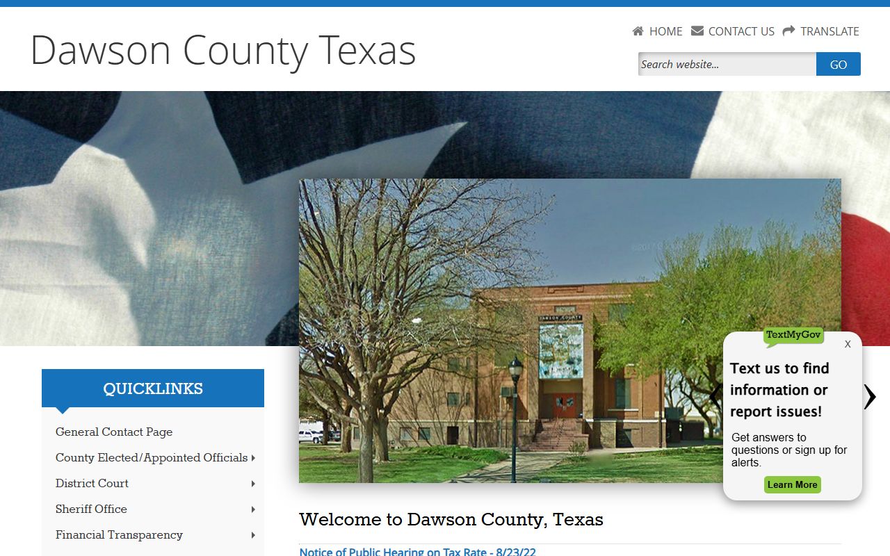 dawson county clerk property records Texas