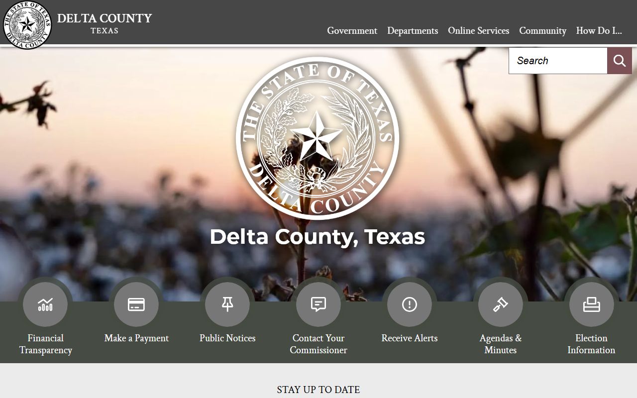 Delta County Clerk property records Cooper Texas