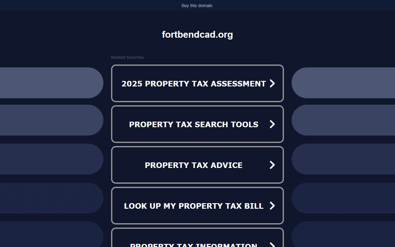 Fort Bend County Appraisal District property records
