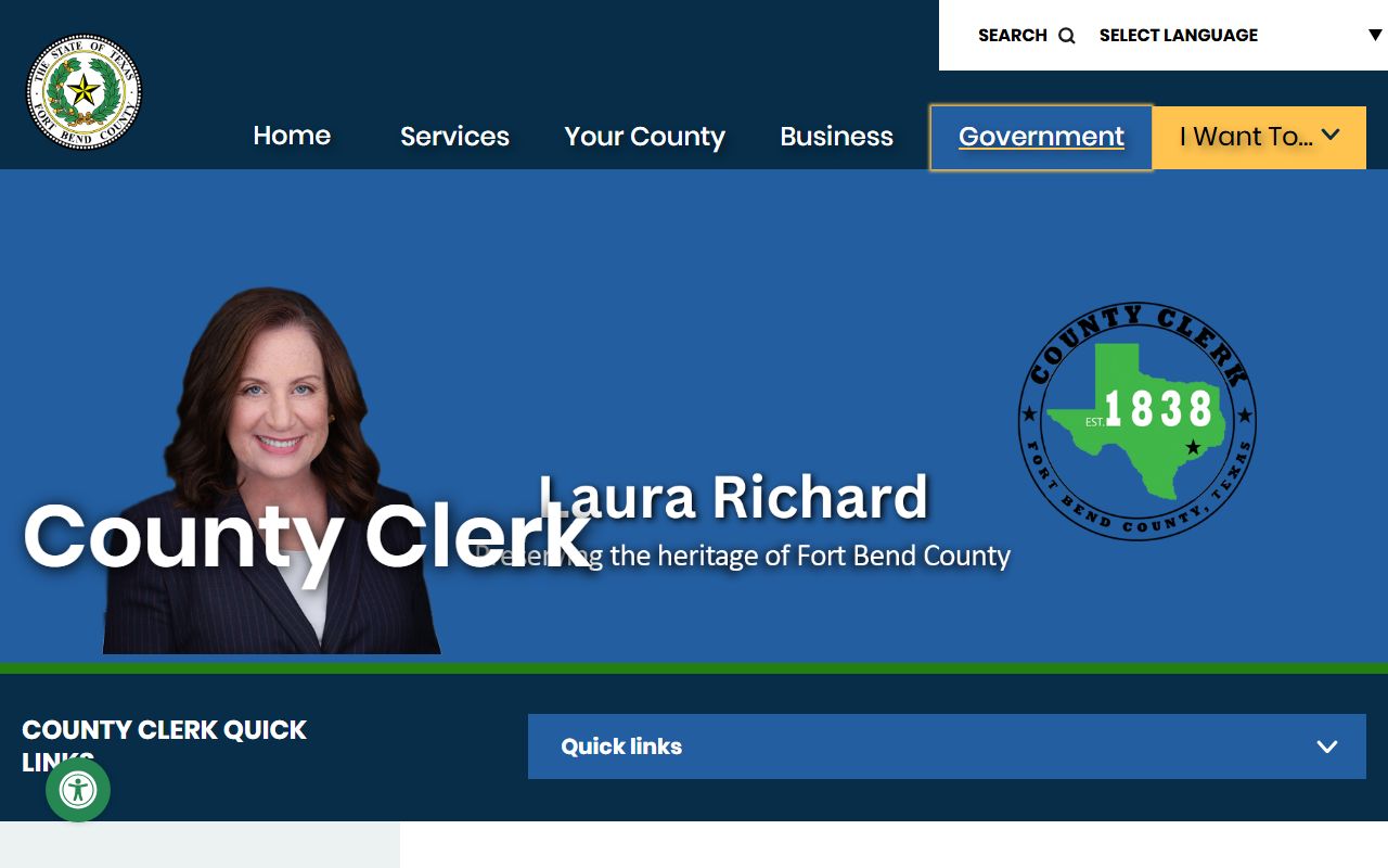 Fort Bend County Clerk property records Texas
