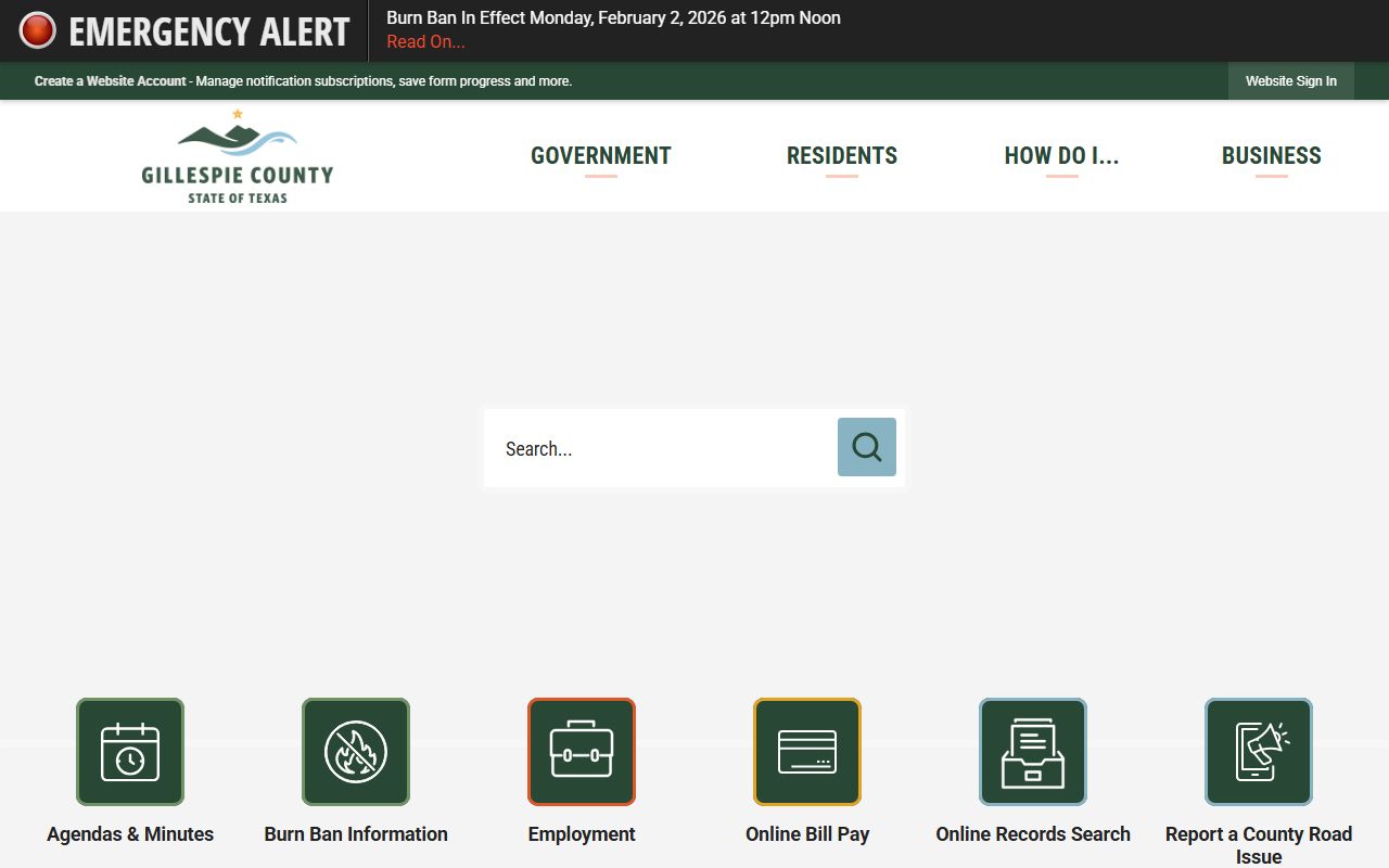 Gillespie County Clerk property records Texas