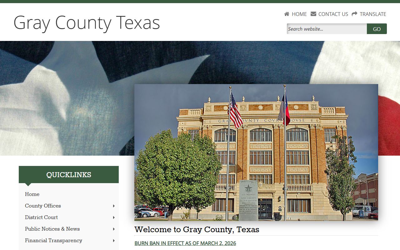 gray county clerk property records Texas
