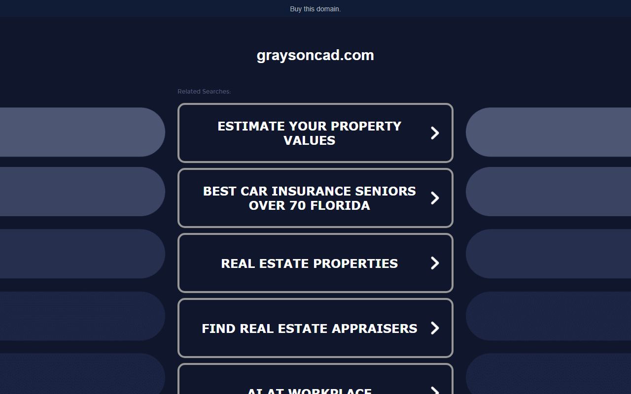 grayson county appraisal district property search Texas