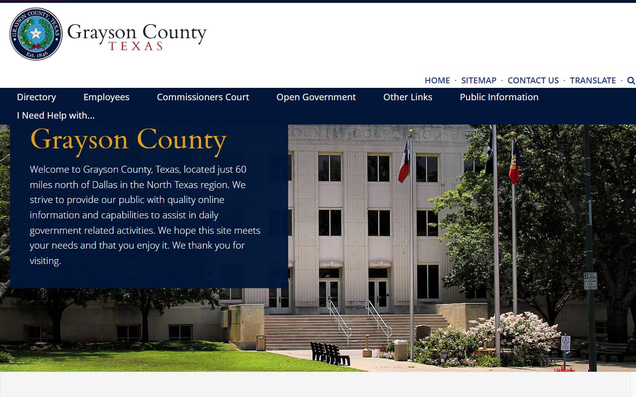 grayson county clerk property records Texas