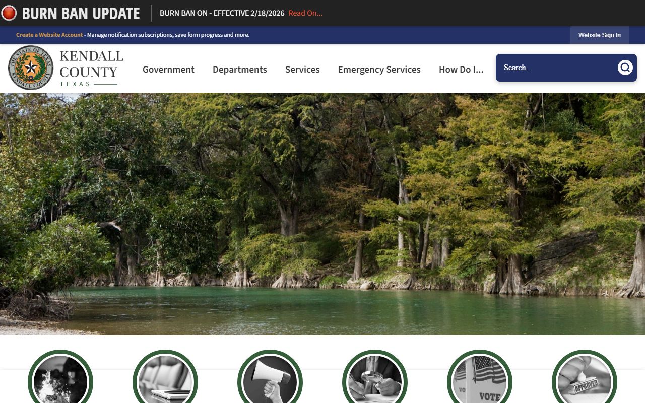 Kendall County Clerk property records Boerne Texas