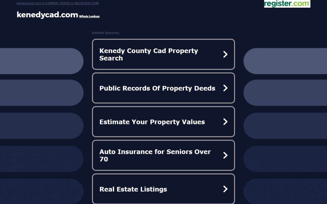 Kenedy County Appraisal District property records Texas