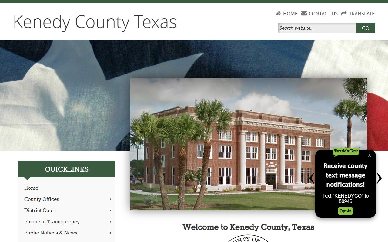 Kenedy County Clerk property records Sarita Texas