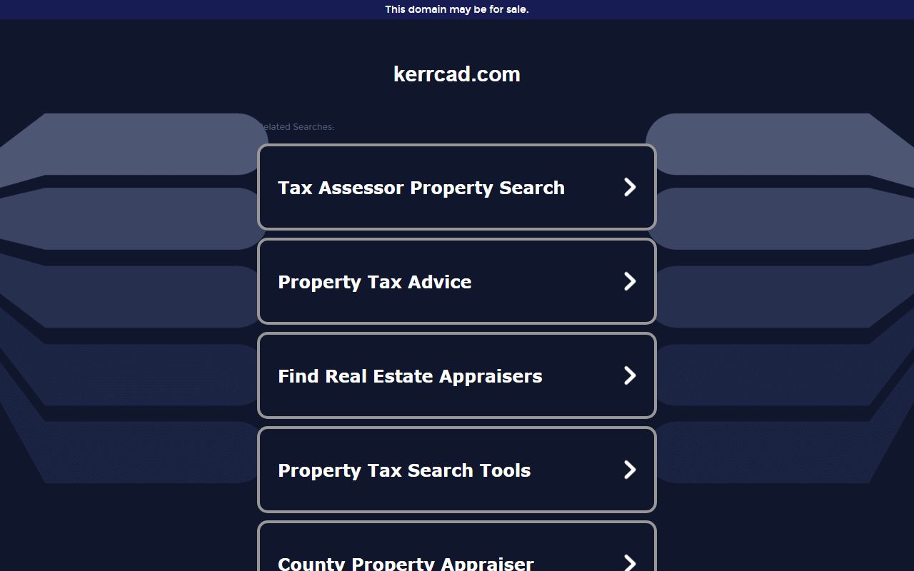 kerr county appraisal district property records Texas