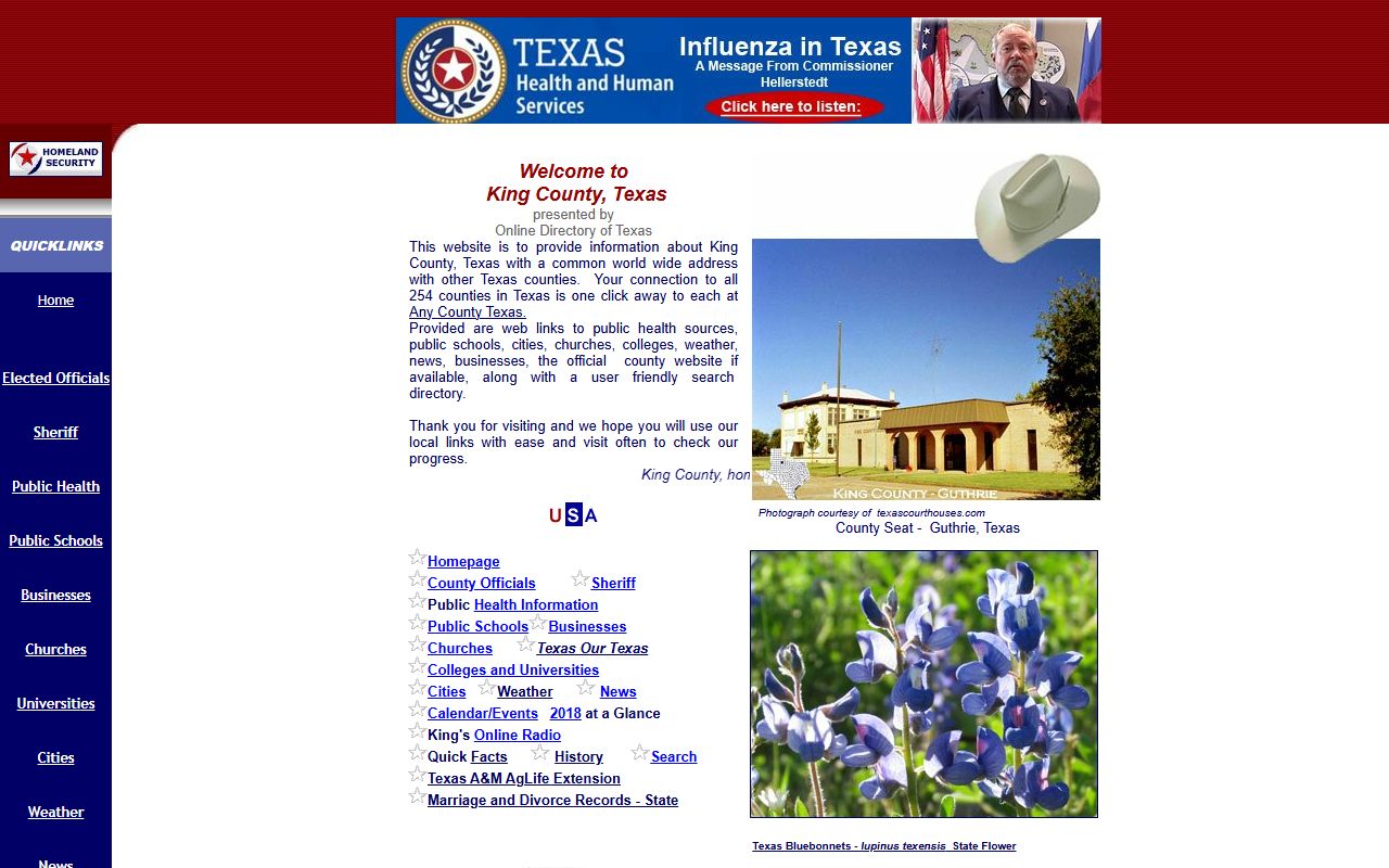 king county clerk property records Texas