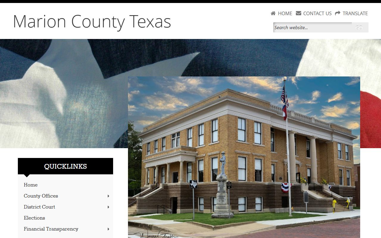 Marion County Clerk property records Jefferson Texas