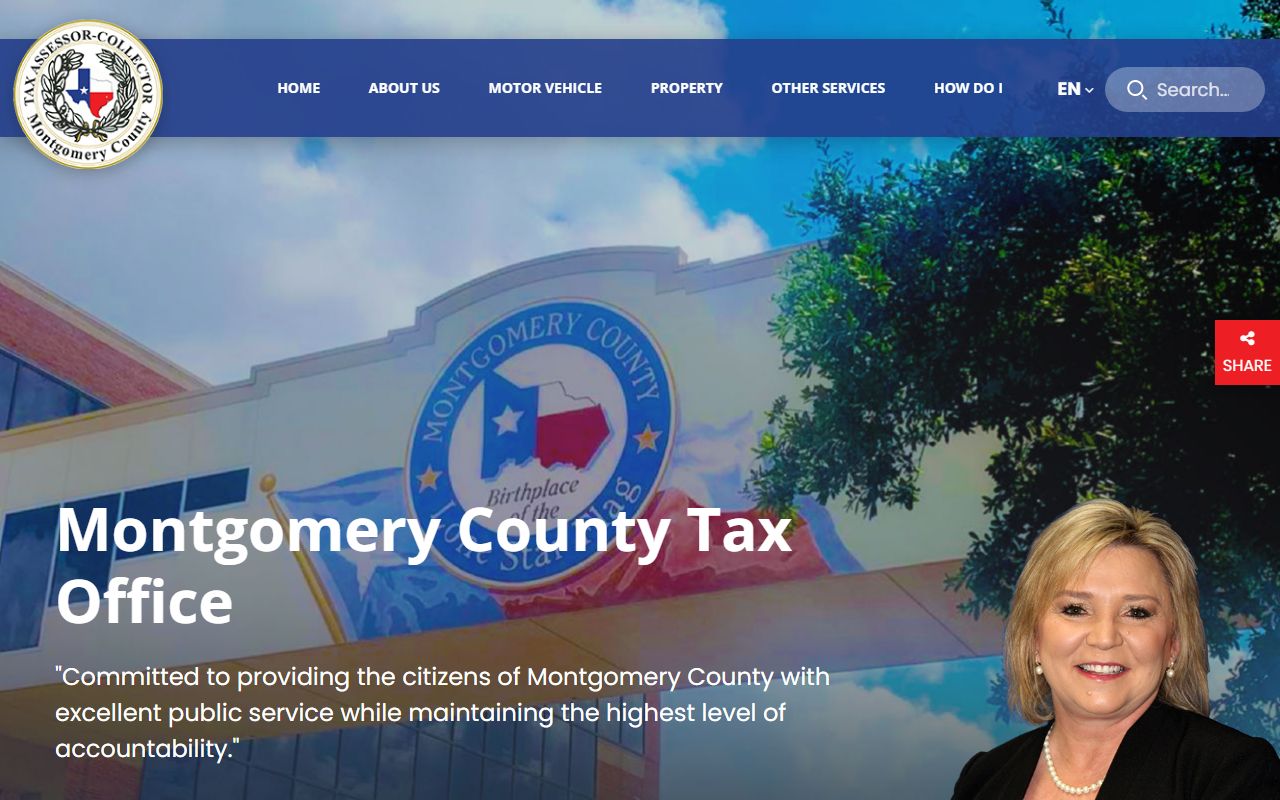 Montgomery County Tax Office property records Texas