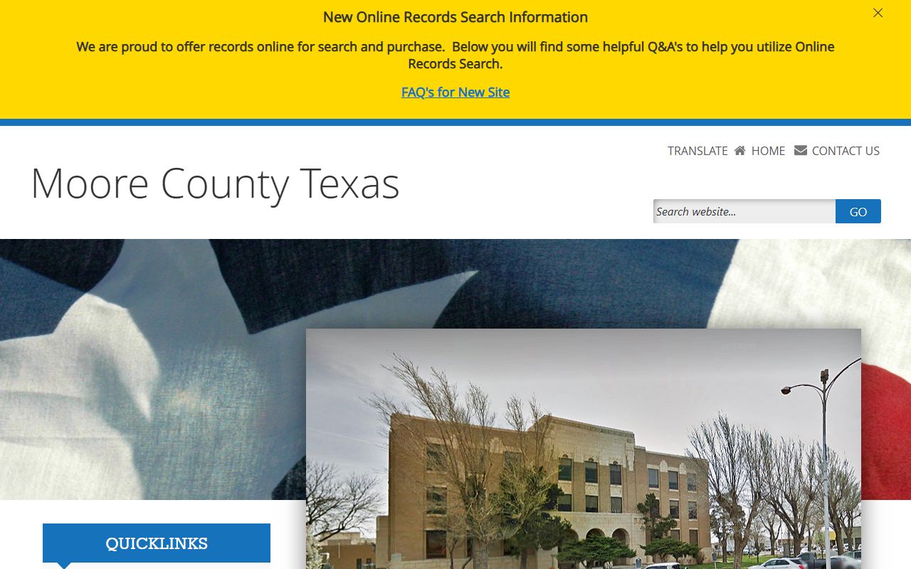 Moore County Clerk property records Texas