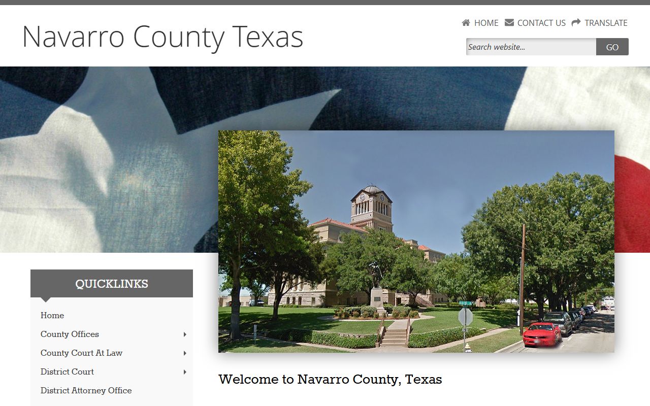 Navarro County Clerk property records Texas
