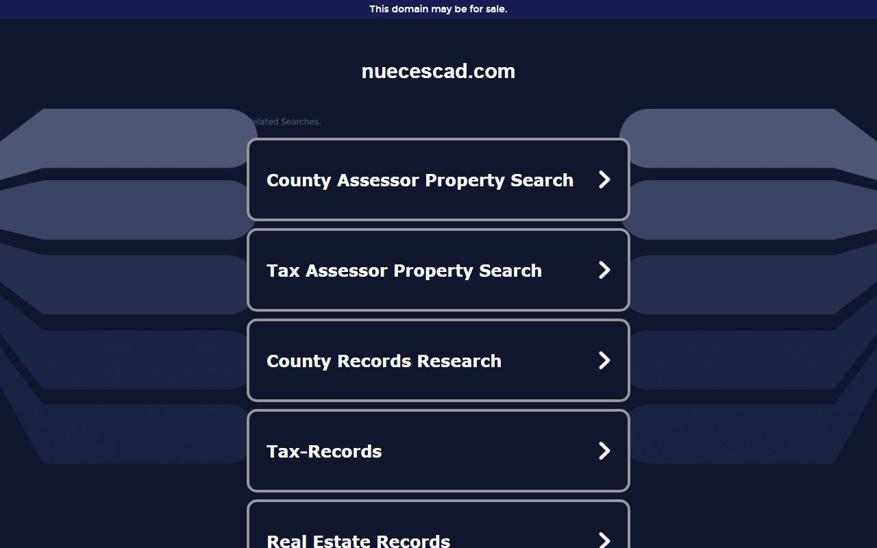 Nueces County Appraisal District property records Texas