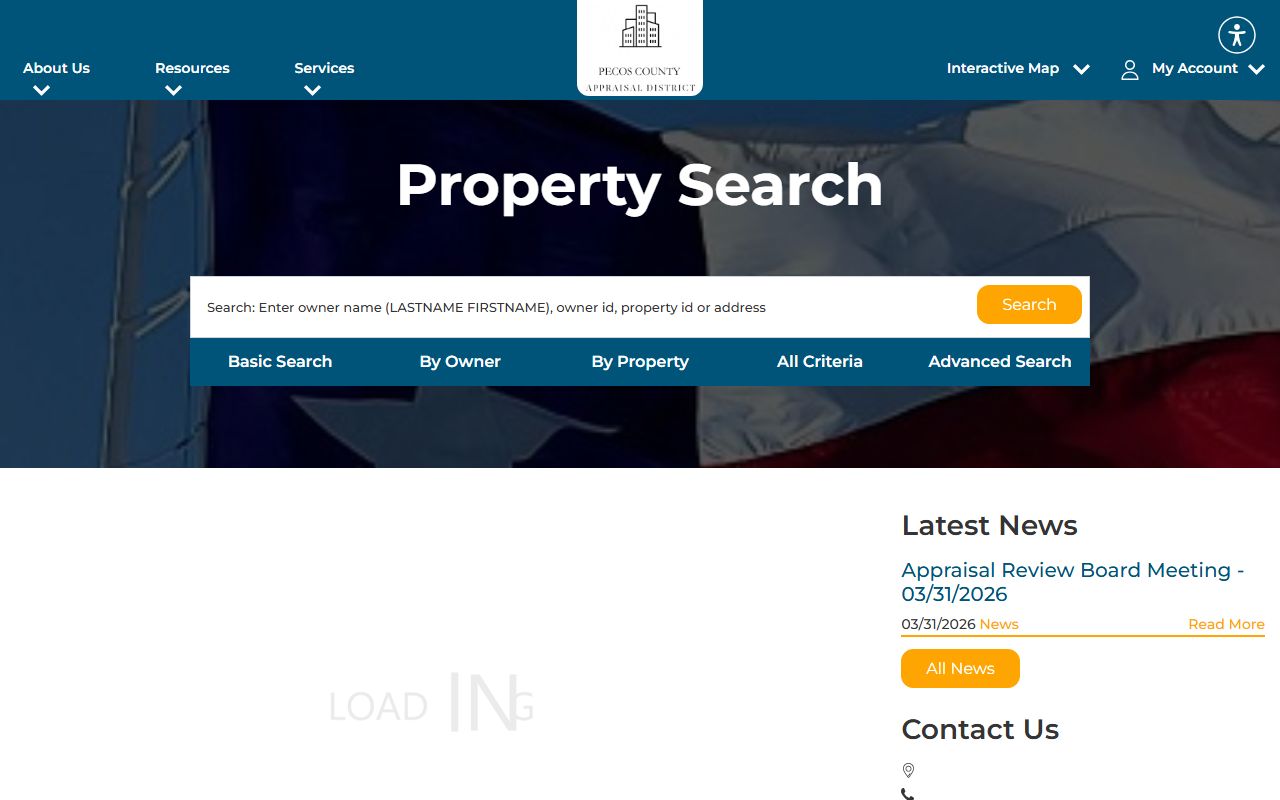 Pecos County Appraisal District property records Texas