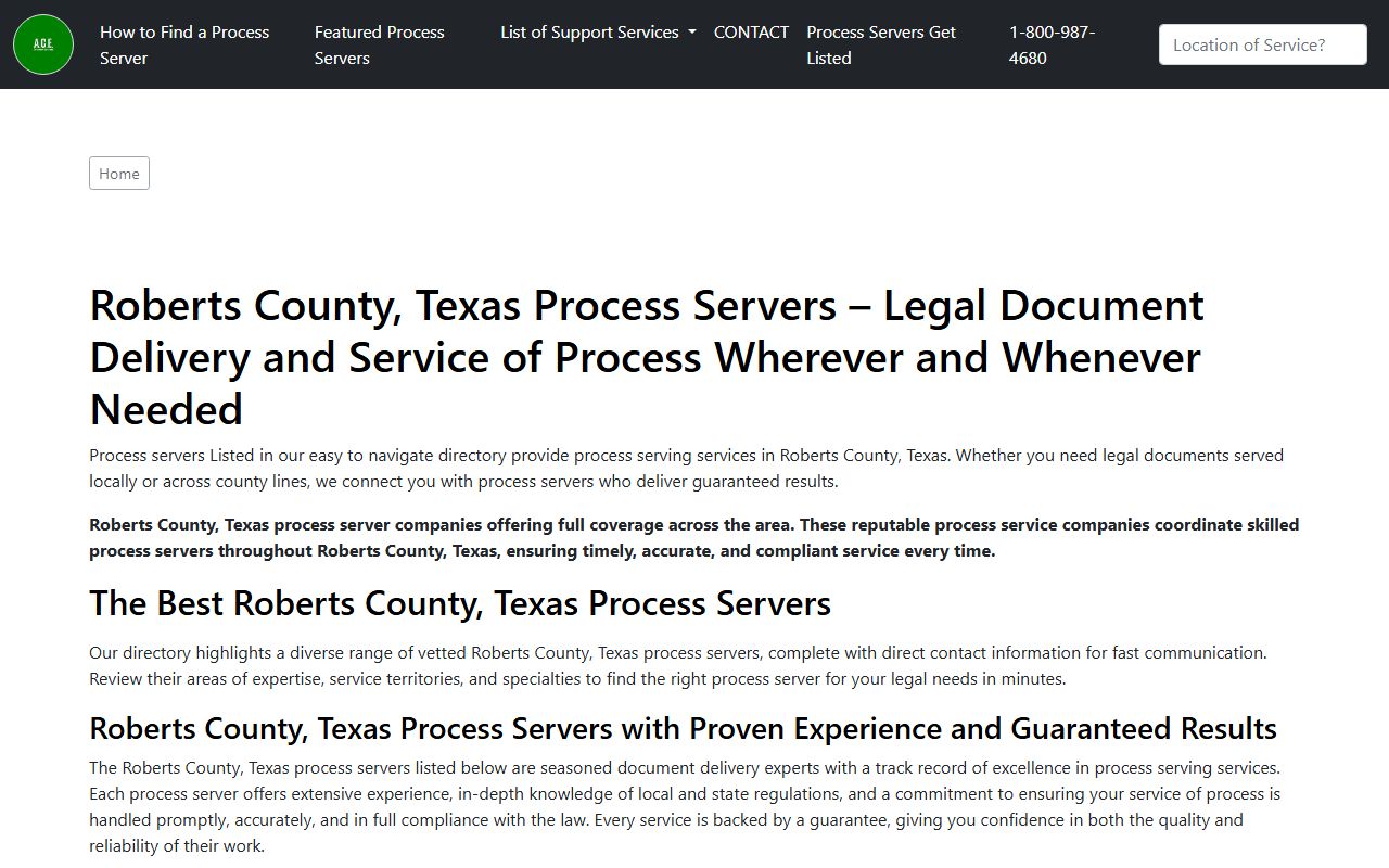 Roberts County Clerk property records Texas