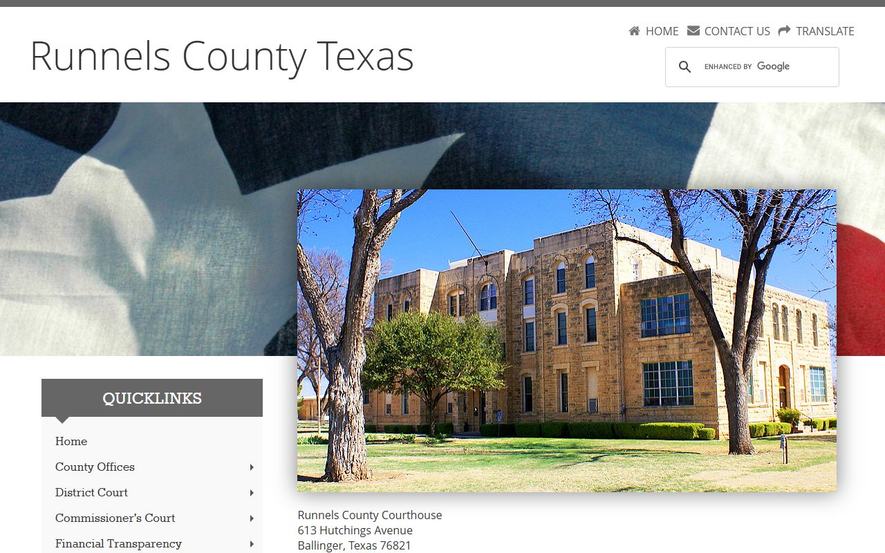 Runnels County Clerk property records Texas