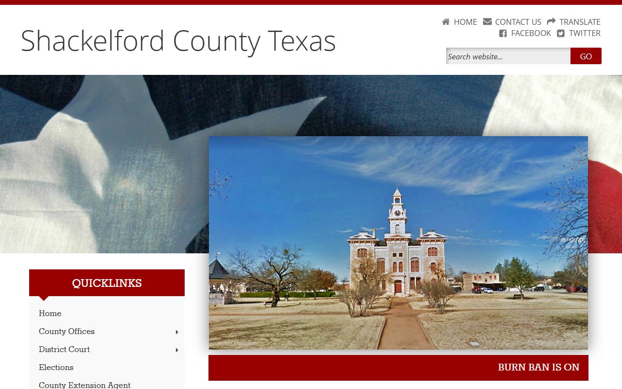 Shackelford County Clerk property records Albany Texas