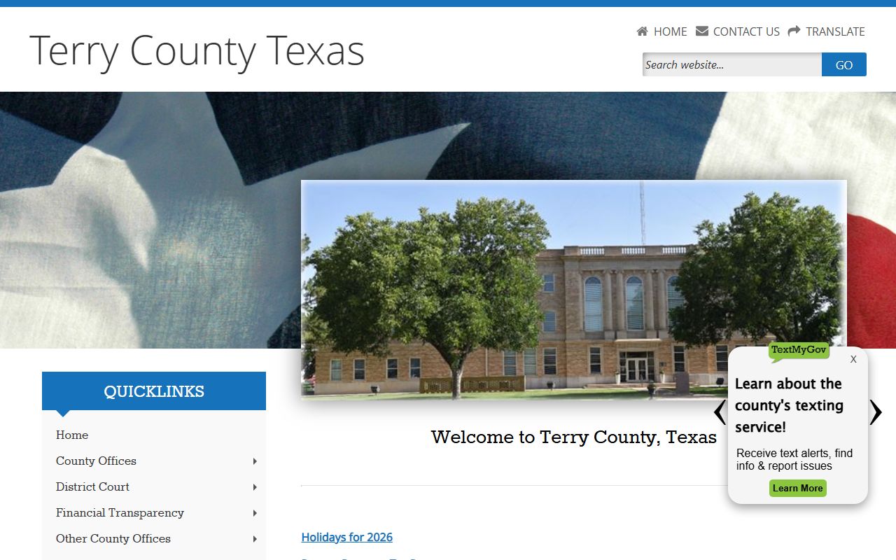 Terry County Clerk property records Brownfield Texas